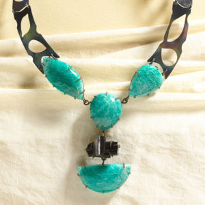 dubhe - amazonite and black tourmaline necklace pic3