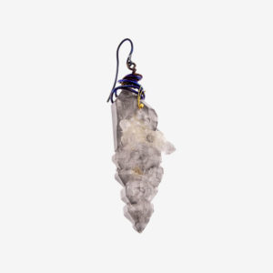 merak - biterminated hyaline quartz mono earring pic1