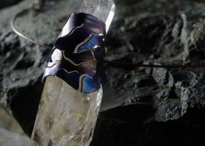 merak - biterminated hyaline quartz necklace pic3