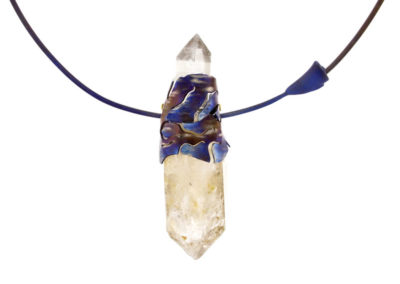 merak - biterminated hyaline quartz necklace pic1