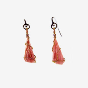 merak - rhodochrosite earrings pic2