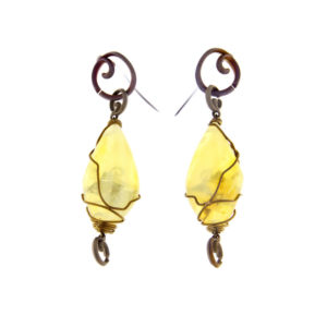merak - yellow opal earrings pic1