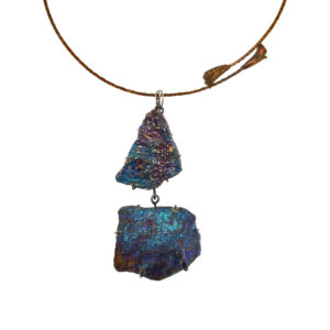 mizar - chalcopyrite necklace pic1