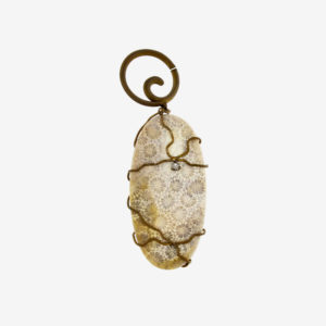 dubhe - fossil white coral pendant pic2