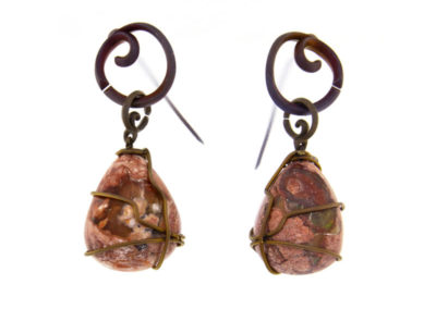 merak - fire opal earrings pic1
