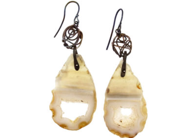 mizar - agate earrings pic1