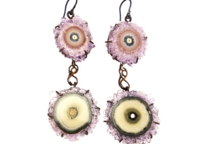 mizar - amethyst earrings pic1