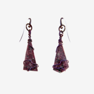 mizar - eudialyte earrings pic2